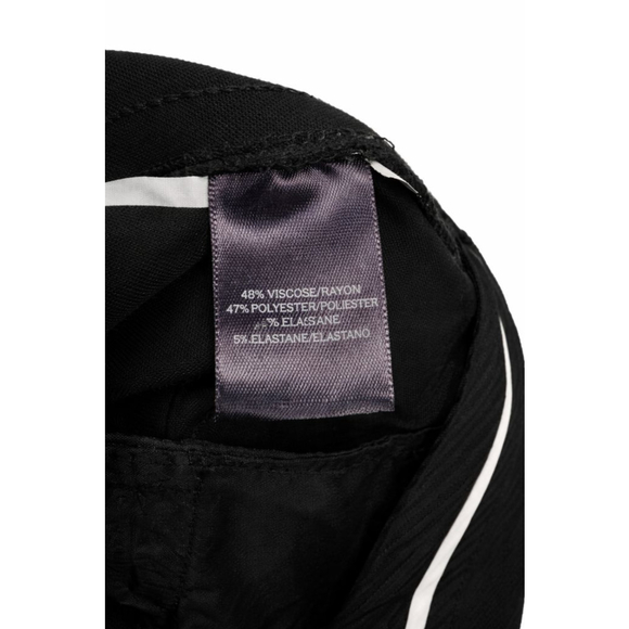 Ann Taylor Black Dress Pants Size 8 Slim Fit Scallop Side Career Work Stretch - Picture 6 of 7